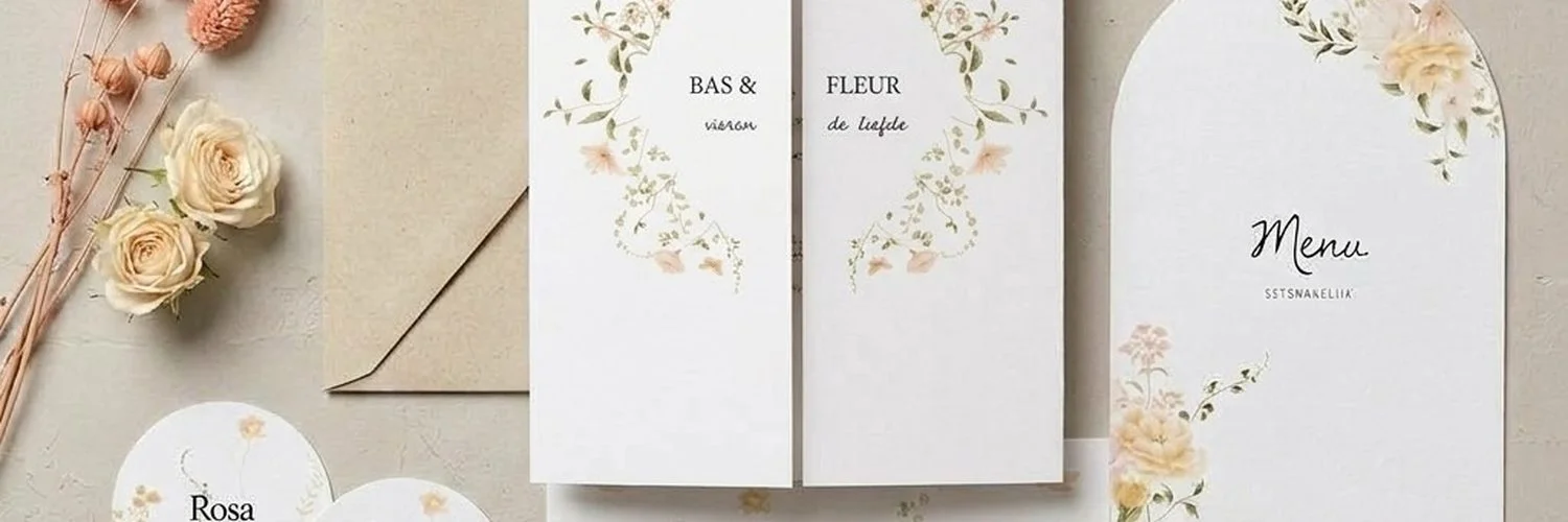 Trouwhuisstijl Pastel Bloemetjes