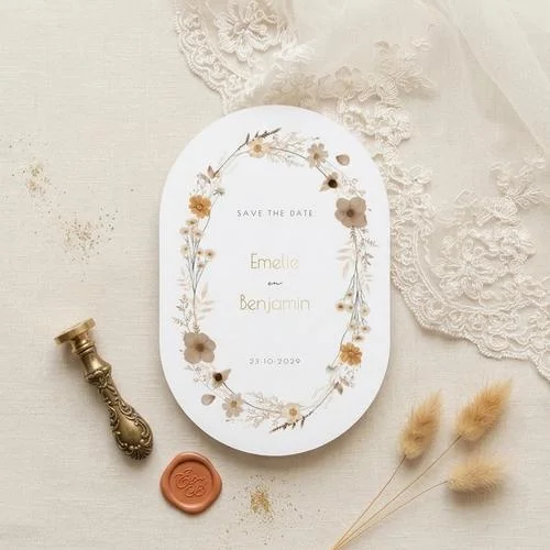 Save the date boho chique