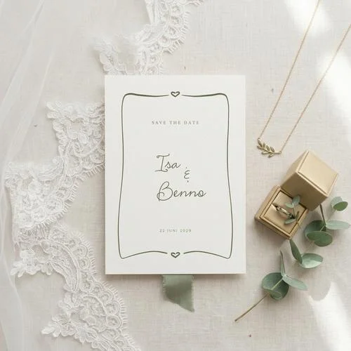 Save the date casual chique