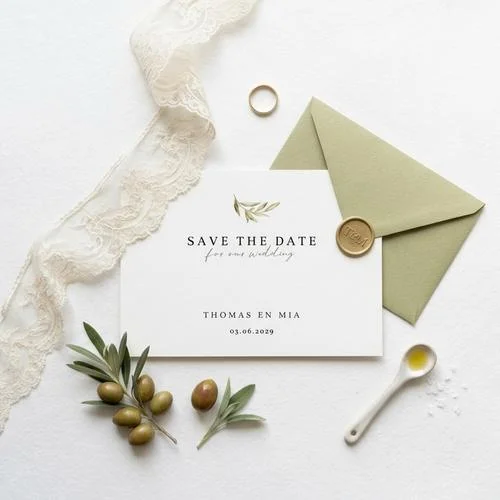 Save the date italian chique