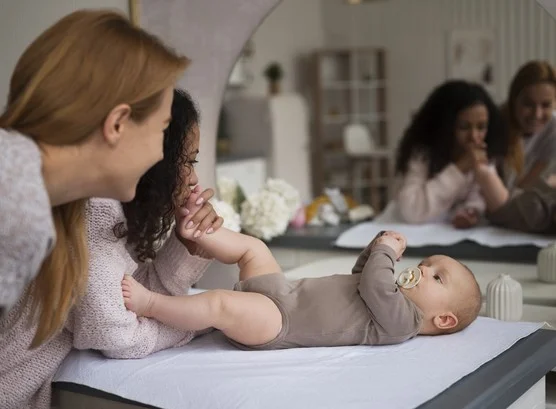 Kraamvisite bij een pasgeboren baby