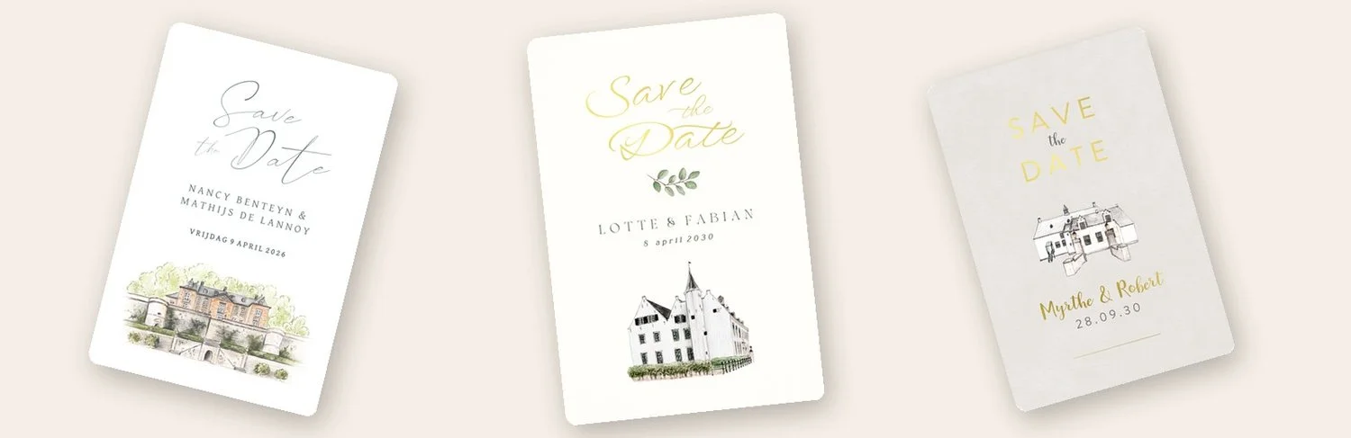 Save the Date kaarten van Studio Dijs x Leintjes