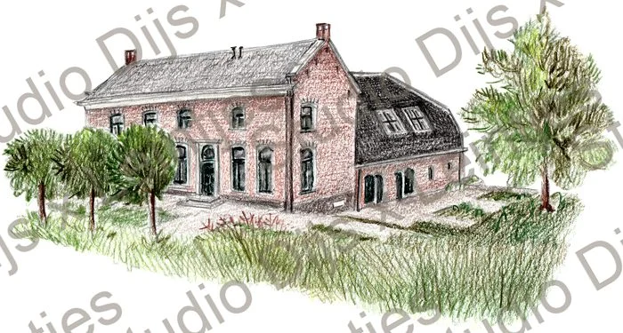 Trouwlocatie VRIJ Culemborg, illustratie Studio Dijs x Leintjes