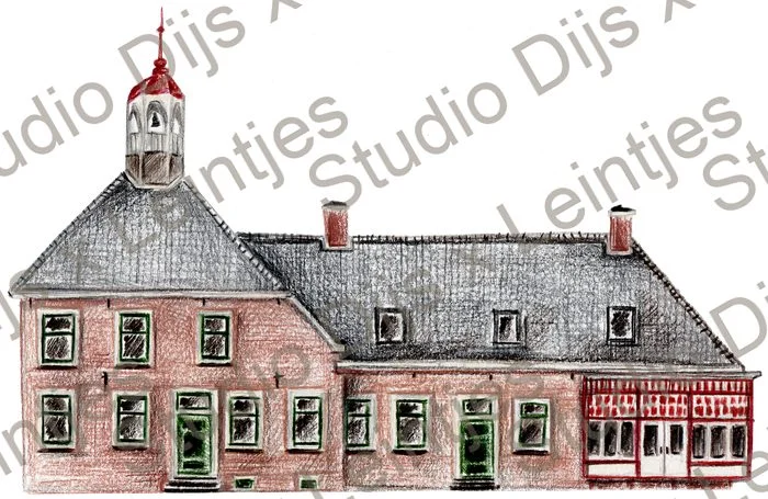 Trouwlocatie De Amshoff, illustratie Studio Dijs x Leintjes