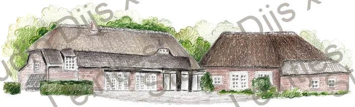 Trouwlocatie Innesto, illustratie Studio Dijs x Leintjes