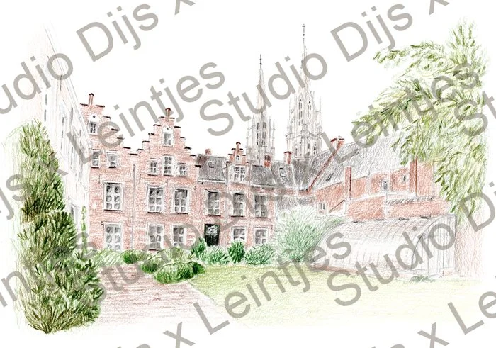 Trouwlocatie Botanic Sanctuary Hotel, illustratie Studio Dijs x Leintjes