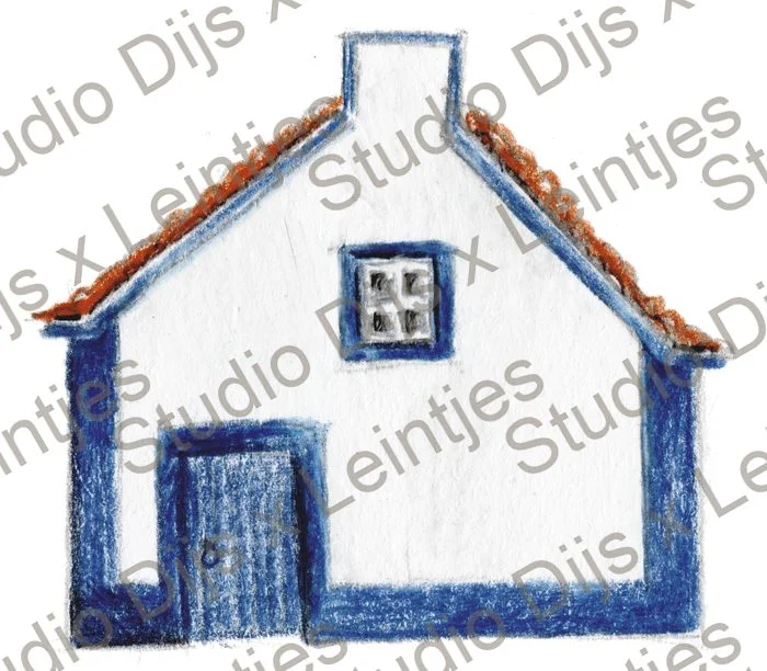 Trouwlocatie Huisje Portugal, illustratie Studio Dijs x Leintjes
