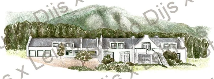 Trouwlocatie Buffelsdam, illustratie Studio Dijs x Leintjes