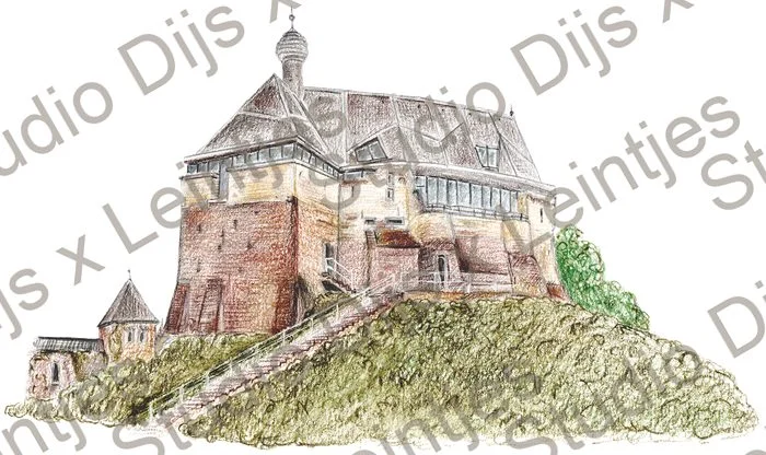 Trouwlocatie Keverberg, illustratie Studio Dijs x Leintjes