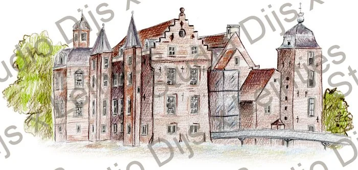 Trouwlocatie More, illustratie Studio Dijs x Leintjes