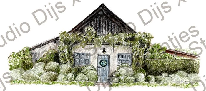 Trouwlocatie Domaine Heerstaayen, illustratie Studio Dijs x Leintjes