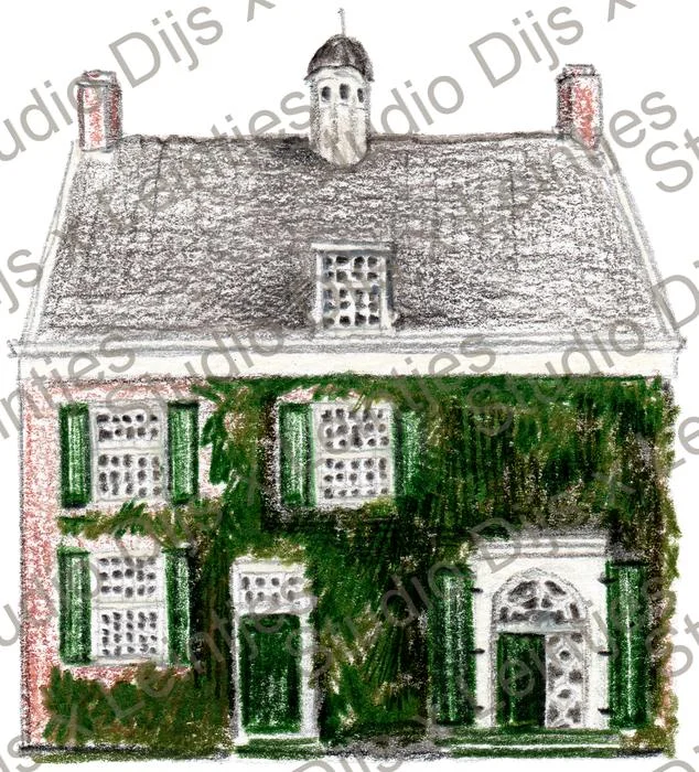 Trouwlocatie Landgoed de Moeren, illustratie Studio Dijs x Leintjes