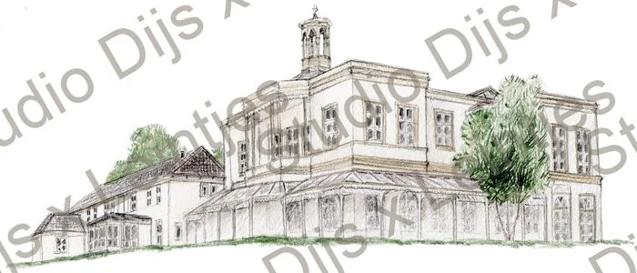 Trouwlocatie Ockenburg, illustratie Studio Dijs x Leintjes