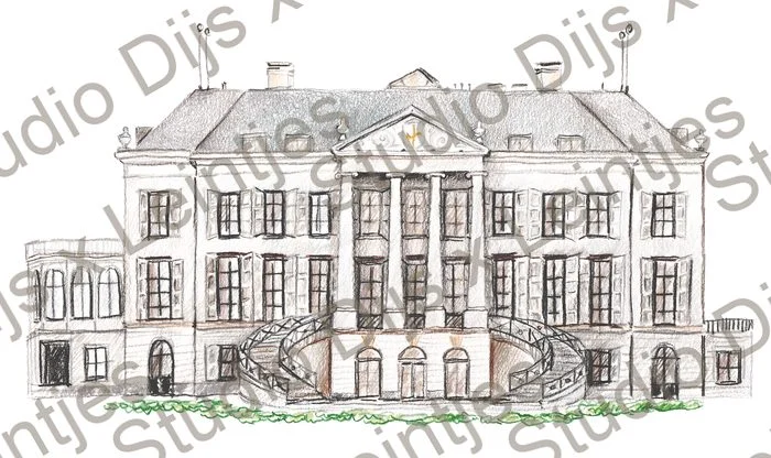 Trouwlocatie Parc Broekhuizen, illustratie Studio Dijs x Leintjes