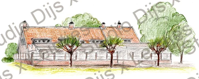Trouwlocatie Tespelduyn, illustratie Studio Dijs x Leintjes