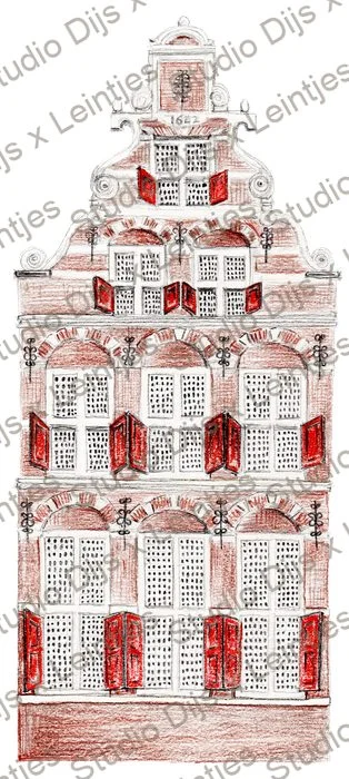 Trouwlocatie WSHS, illustratie Studio Dijs x Leintjes