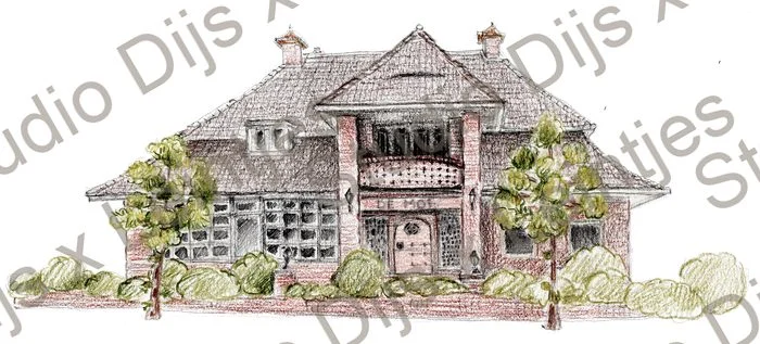 Trouwlocatie De Mof, illustratie Studio Dijs x Leintjes