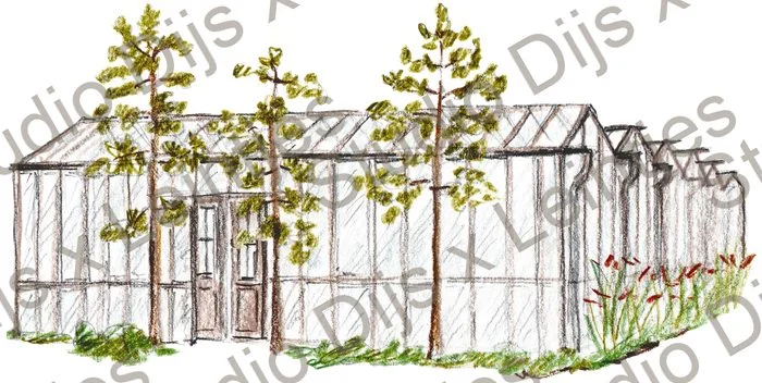 Trouwlocatie Duikenburg, illustratie Studio Dijs x Leintjes