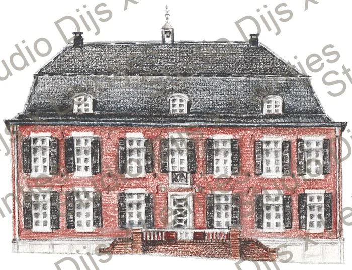 Trouwlocatie Nieuw Ehrenstein, illustratie Studio Dijs x Leintjes