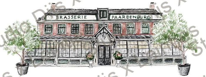 Trouwlocatie Paardenburg, illustratie Studio Dijs x Leintjes