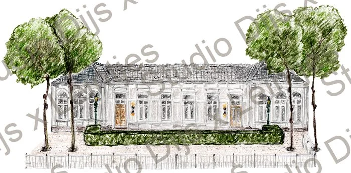 Trouwlocatie Sizzels at the Park, illustratie Studio Dijs x Leintjes