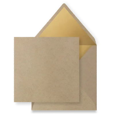 Zand goud inlay envelop